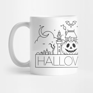 Halloween Typography Mug